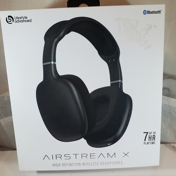 NEW Airstream X Wireless Bluetooth High Definition Headphones Black - Picture 2 of 9